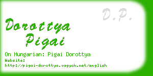 dorottya pigai business card